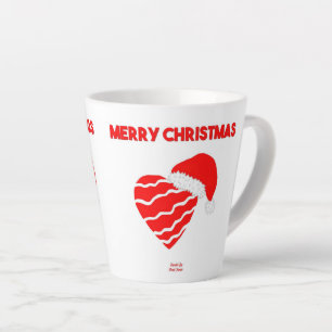 Caneca De Café Latte Papais noeis de Natal Boate Latte Mug Pequeno