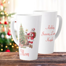 Papais noeis de Natal com Cores Aquáticas da Mãe