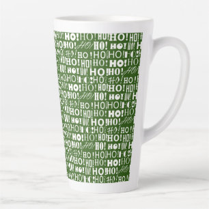 Caneca De Café Latte Papais noeis Jolly Christmas HO! Hei! HO! Em Marin