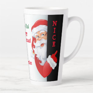 Caneca De Café Latte Papais noeis personalizados e legais