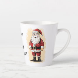 Caneca De Café Latte Papais noeis Retro Lata de Natal
