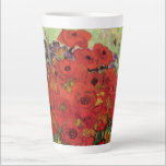 Caneca De Café Latte Papas vermelhos e margaridas por Vincent van Gogh<br><div class="desc">Ainda com vida: Poppies vermelhos e margaridas de Vincent van Gogh é um apos impressionismo de arte vintage que ainda vive pintura floral. Um belo buquê de flores vermelhas de papoila e flores margaridas brancas frescas do jardim em um vaso decorativo. Sobre o artista: Vincent Willem van Gogh (1853-1890) foi...</div>