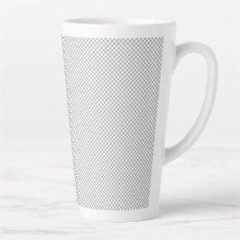 Caneca De Café Latte Papel de Presente Cinza com Padrão de Natal Modern