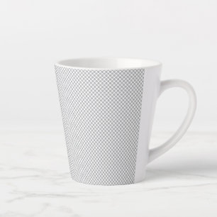 Caneca De Café Latte Papel de Presente Cinza Moderno de Natal