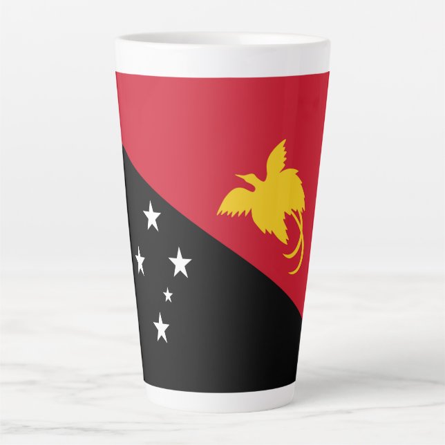 Caneca De Café Latte Papua-Nova Guiné (Frente)