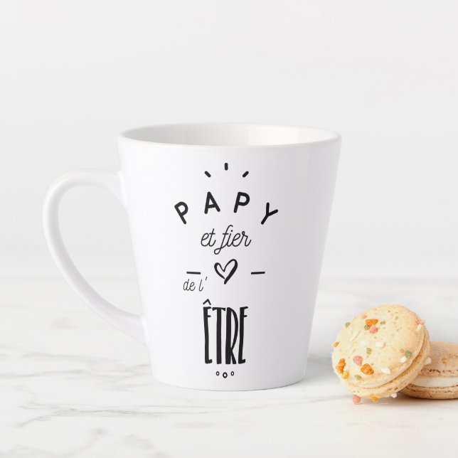 Caneca De Café Latte Papy et fier de l'être (In Situ)