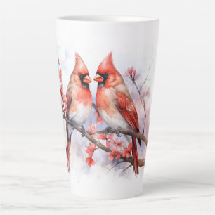 Caneca De Café Latte Par Cardinal de inverno 1