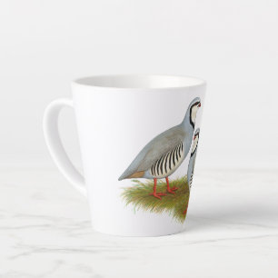 Caneca De Café Latte Par de Chukar Partridge