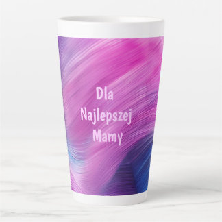 Caneca De Café Latte Para a Melhor Mãe – Aquarela Pastel