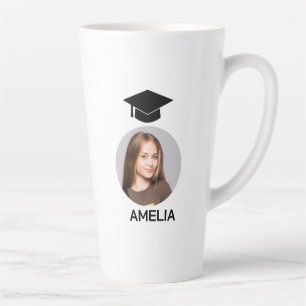 Caneca De Café Latte Parabéns pelo presente de formatura especial