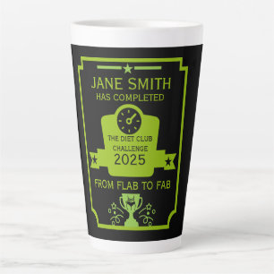 Caneca De Café Latte Parabéns por perda de peso