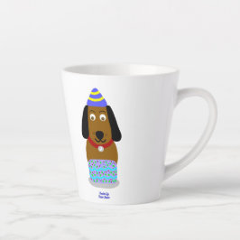 Caneca De Café Latte Parabéns Pup Pequeno Lata-Lata