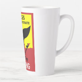 Caneca De Café Latte Parar a Caça à Baleia | Proibição à Caça à Baleia 