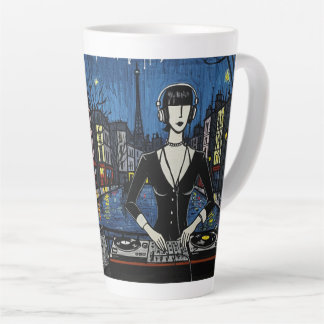 Caneca De Café Latte Paris DJ Art Collection(クラブカルチャー × パリ アートシリーズ)