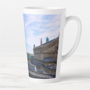 Caneca De Café Latte Paris. França. Pont Alexandre3