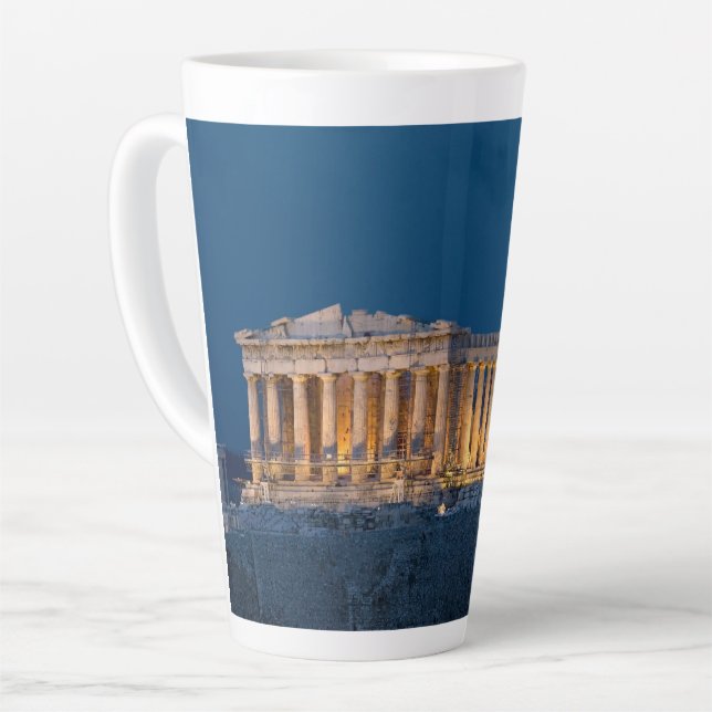 Caneca De Café Latte Partenon (Ângulo esquerdo)
