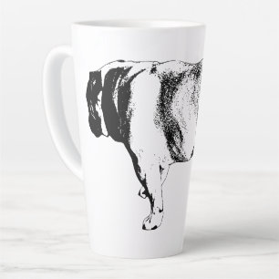 Caneca De Café Latte Passada Confiante, Calma Matinal