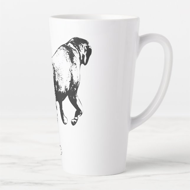 Caneca De Café Latte Passando pelo outono (Direita)