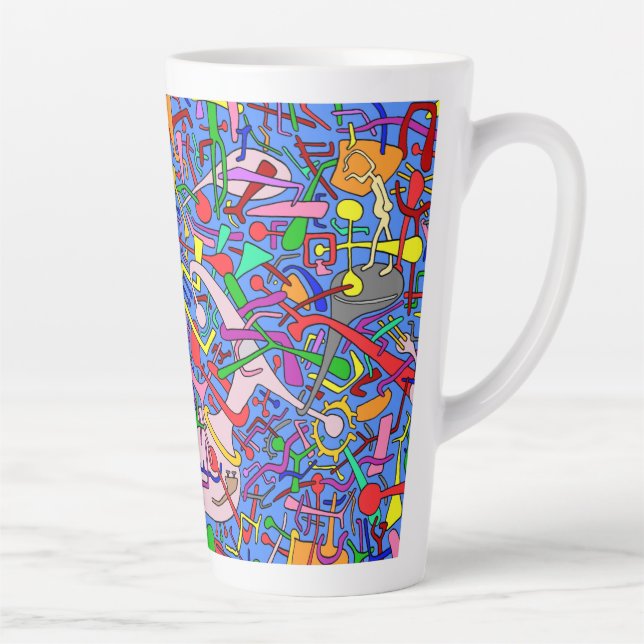 CANECA DE CAFÉ LATTE PASSAR PARA O CAOS - (Direita)