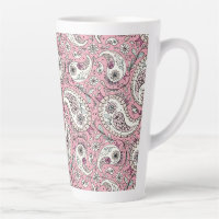 Pássaros da Paisley em rosa-bebê