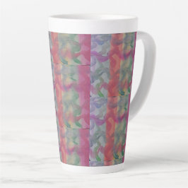 Caneca De Café Latte Pastel Abstrato Art