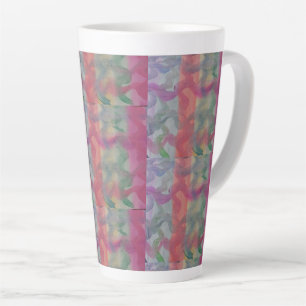 Caneca De Café Latte Pastel Abstrato Art