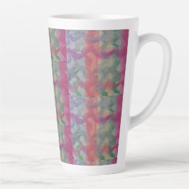 Caneca De Café Latte Pastel Abstrato Art