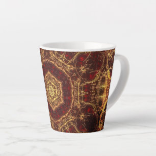 Caneca De Café Latte Pastilha Latte de Rug Oriental