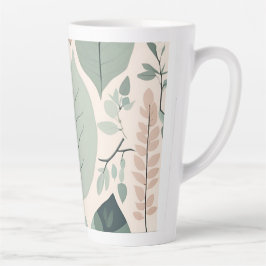 Caneca De Café Latte Patchwork Elegante
