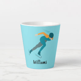 Caneca De Café Latte Patinação de velocidade