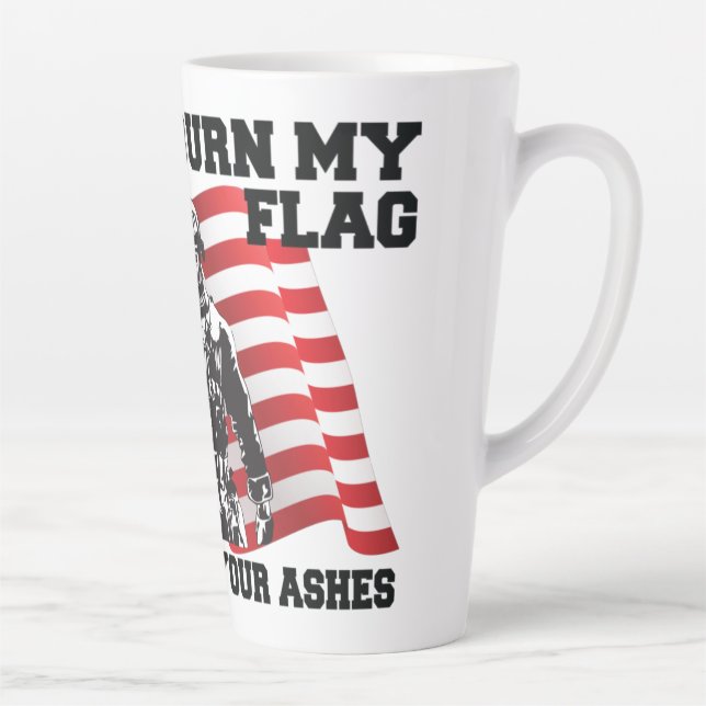 Caneca De Café Latte Patriota Americano (Direita)