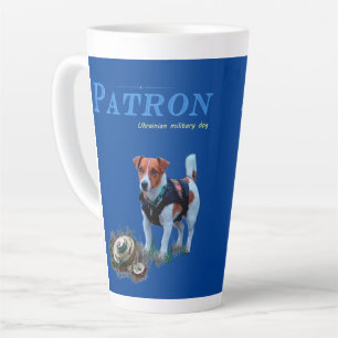Caneca De Café Latte Patron the Ucraniano Pyrotechnical    DogCoffee M