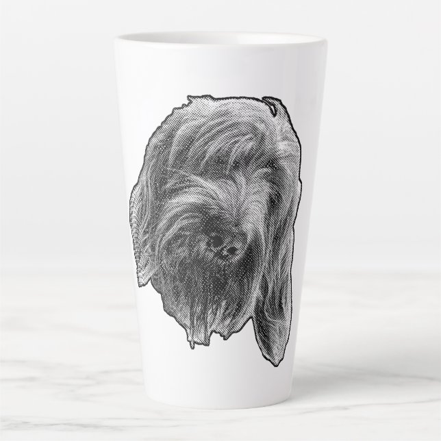 Caneca De Café Latte Pausa Suave Spinone (Frente)
