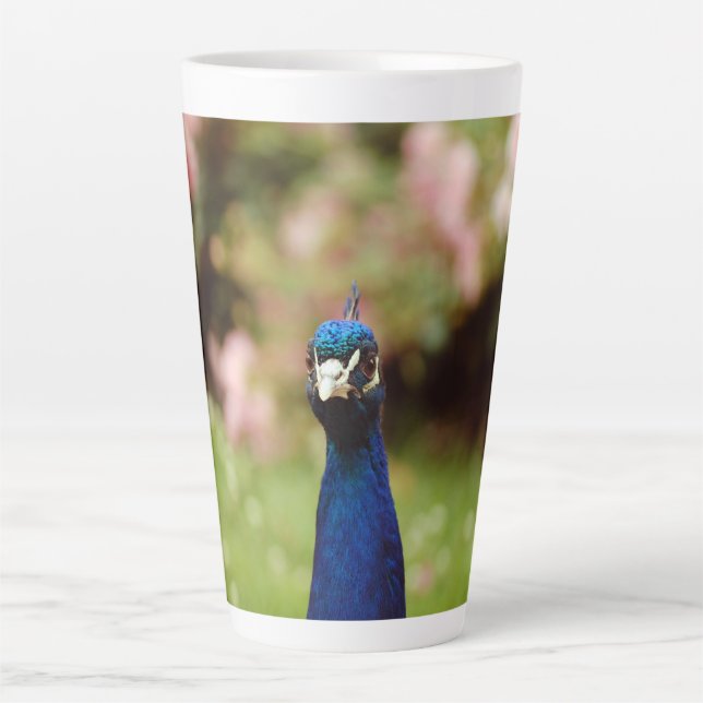 Caneca De Café Latte Pavão (Frente)