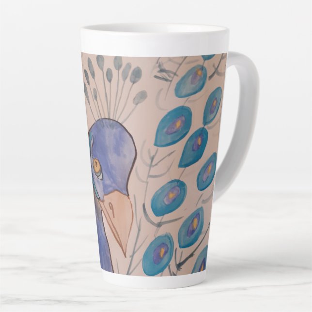 Caneca De Café Latte Pavock Blue Latte Mug (Ângulo direito)
