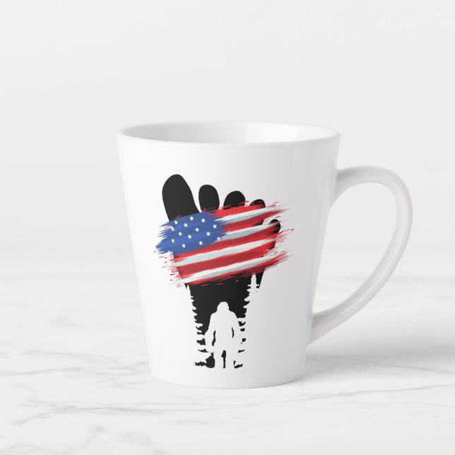 Caneca De Café Latte Pé Grande 4 de julho.b (Direita)