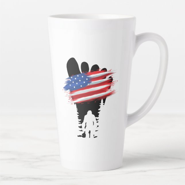 Caneca De Café Latte Pé Grande 4 de julho.b (Direita)
