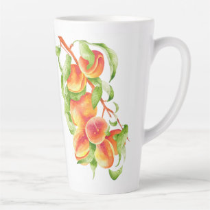 Caneca De Café Latte 'Peach Paradise' em uma lata grande