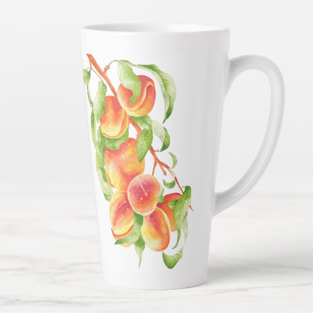 Caneca De Café Latte 'Peach Paradise' em uma lata grande (Direita)