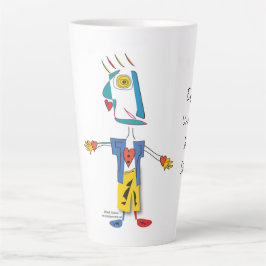 Caneca De Café Latte PeaKasso King of Hearts - Latte Mug