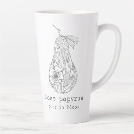 Caneca De Café Latte Pear in Bloom Latte Mok