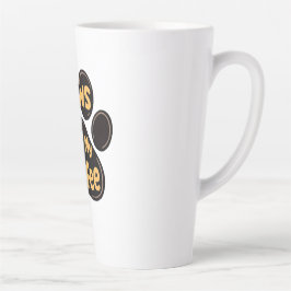 Caneca De Café Latte Peças Do Meu Café