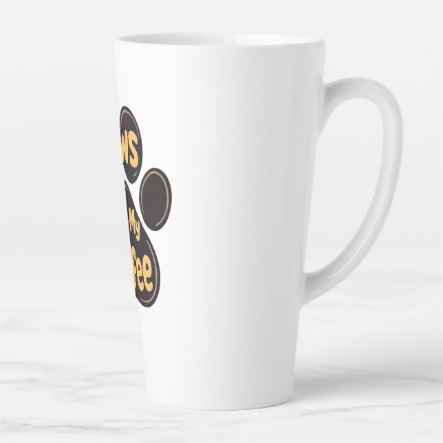 Caneca De Café Latte Peças Do Meu Café (Direita)