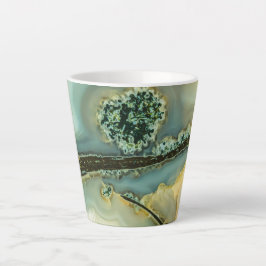 Caneca De Café Latte pedra dentro a semirprecioso