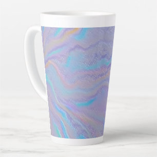 Caneca De Café Latte Pedra Iridescente Mezmerizadora