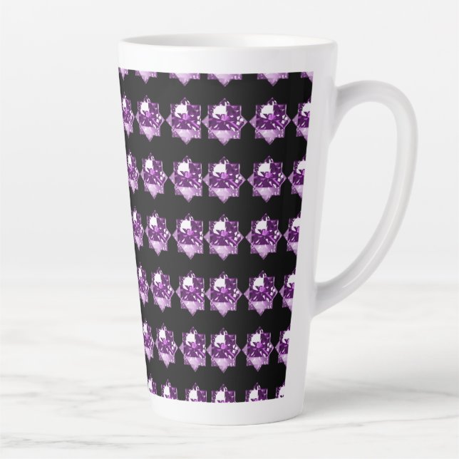 Caneca De Café Latte pedras roxas (Direita)