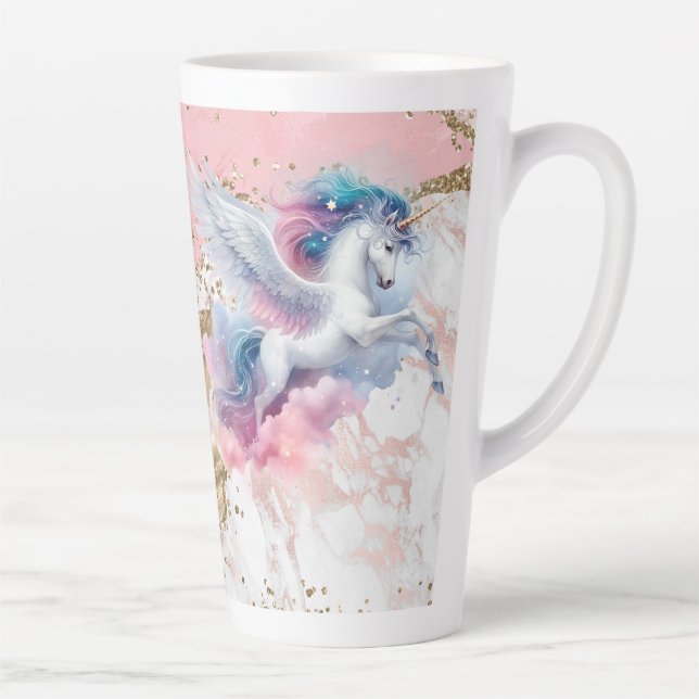 Caneca De Café Latte Pegasus (combinado com o diário Pegasus de grade p (Direita)