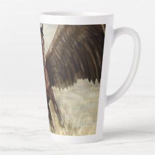 Caneca De Café Latte Pegasus na asa