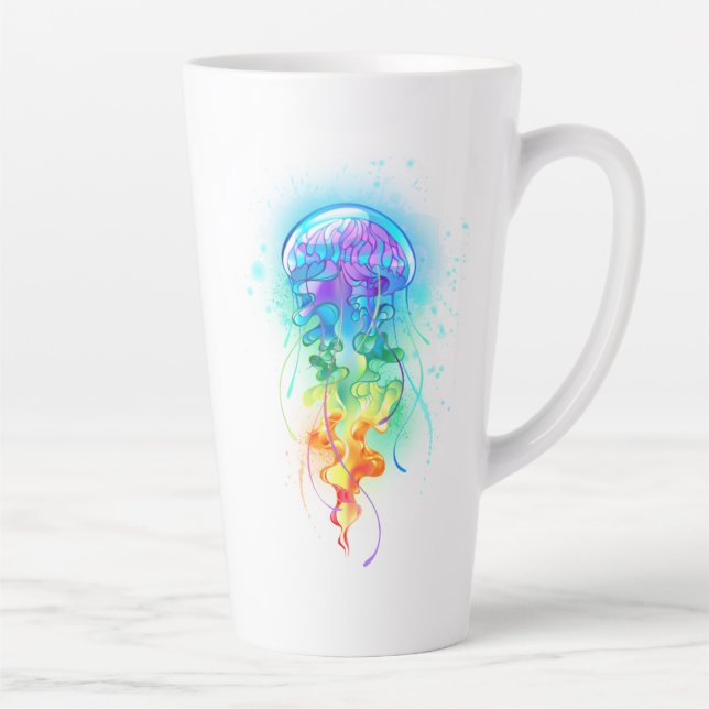 Caneca De Café Latte Peixe-medusa (Direita)
