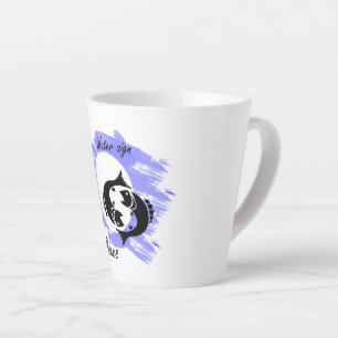 Caneca De Café Latte Peixes